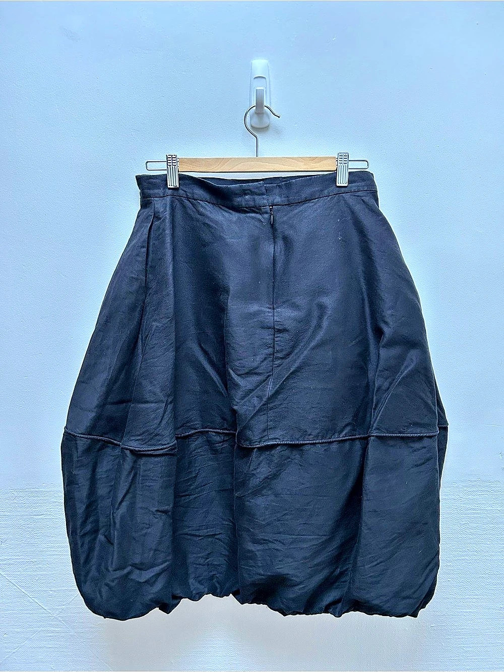 COS Black Balloon Midi Skirt